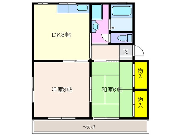 カルム青山Ａの物件間取画像